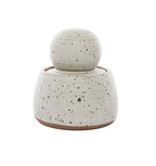 Alabaster White Stash Jars - Medium