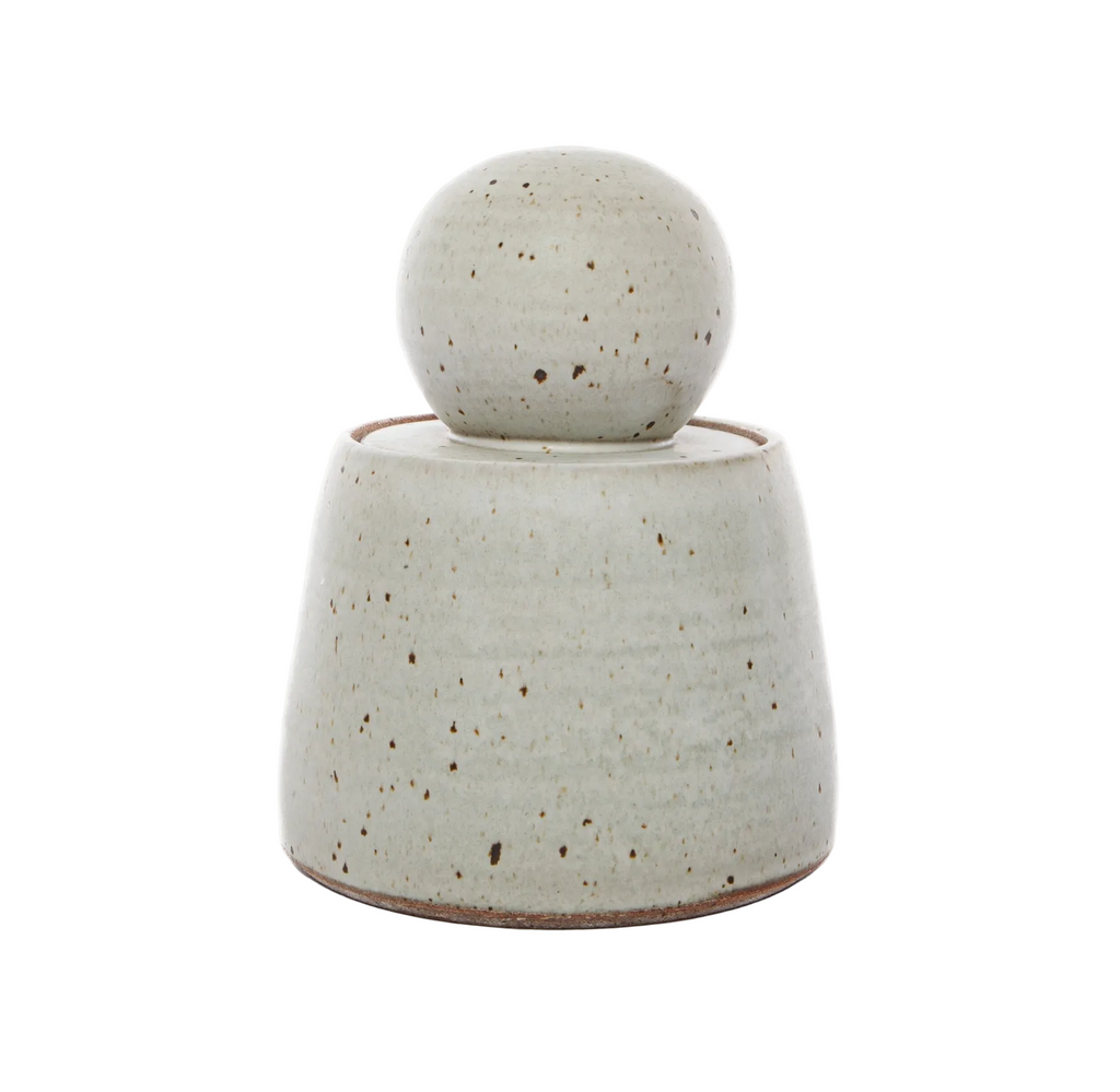 Alabaster White Stash Jars - Large
