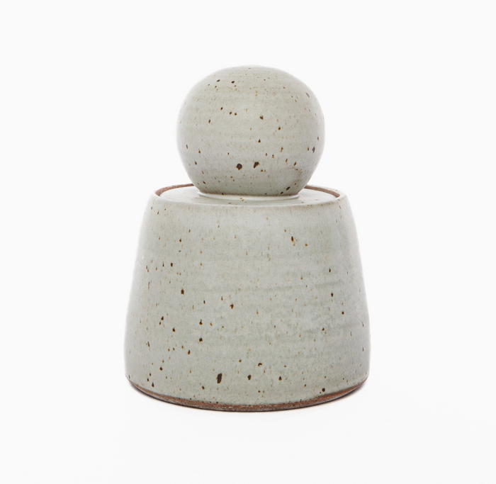Alabaster White Stash Jars - Large