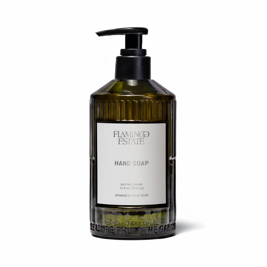 Jasmine Damask Rose Glass Hand Soap
