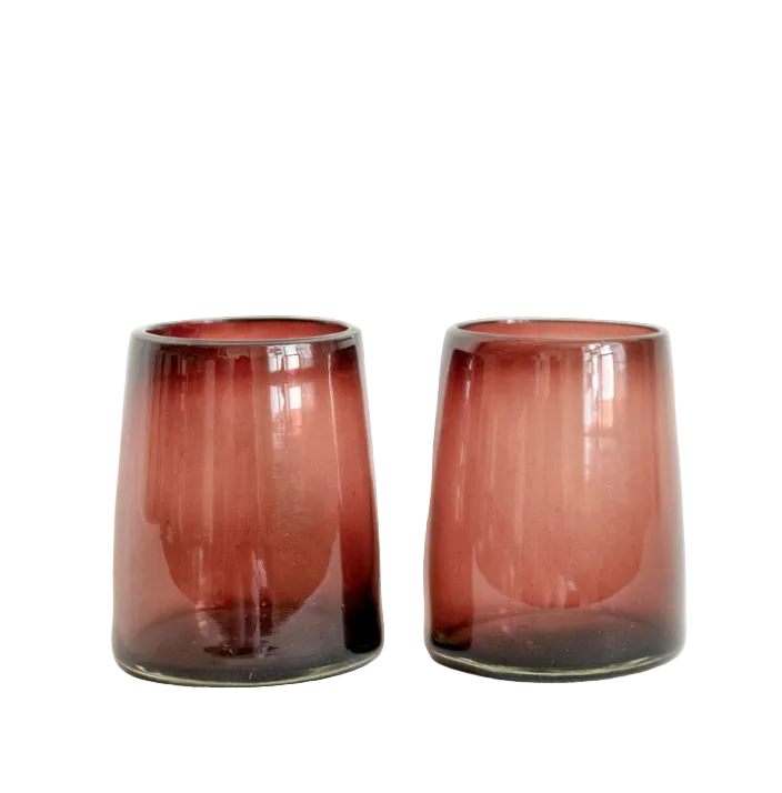 Optic Glass Tumbler - Amethyst