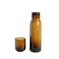 Glass Bedside Carafe w/ Lid - Chocolate