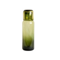 Glass Bedside Carafe w/ Lid - Olive Green