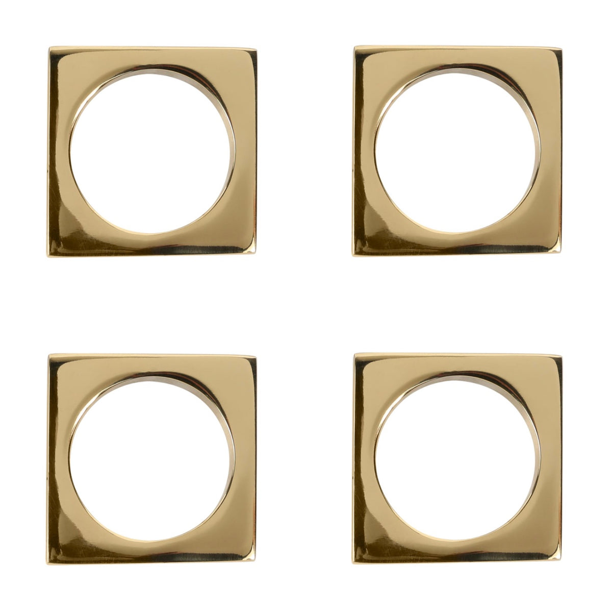 Modernist Napkin Ring Set/2 - Brass