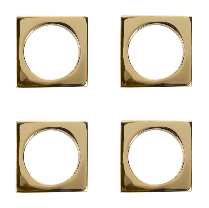 Modernist Napkin Ring Set/2 - Brass