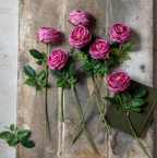 Artificial Garden Rose (Real Touch) Mauve