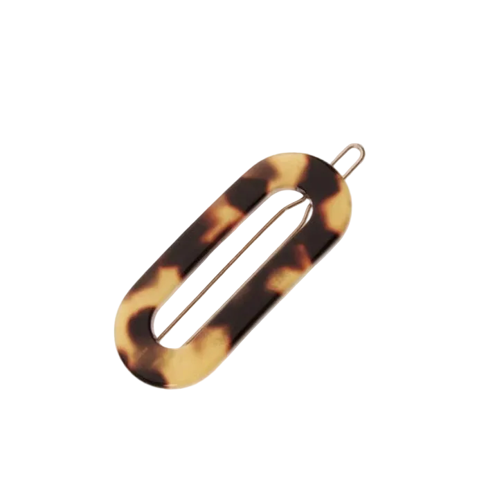 Mini Oval Tige Boule Barrette