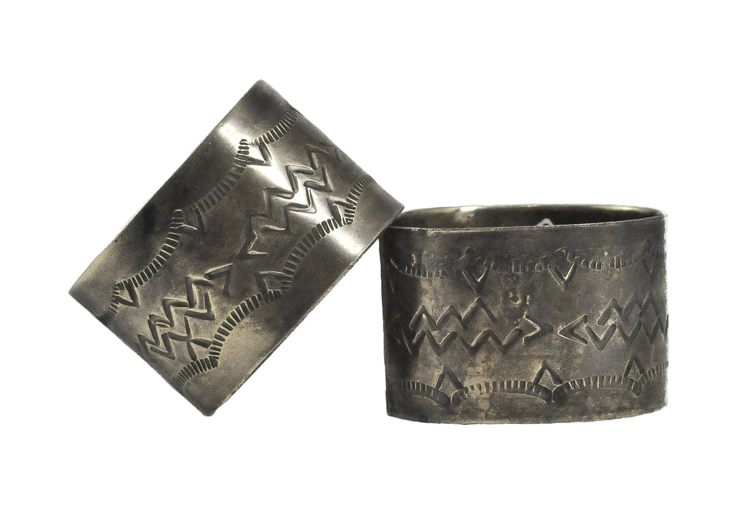 Silver Stamped Napkin Ring