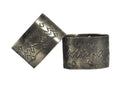 Silver Stamped Napkin Ring