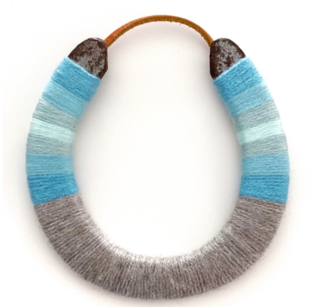 Multi Color Yarnbombed Horseshoes - Juno