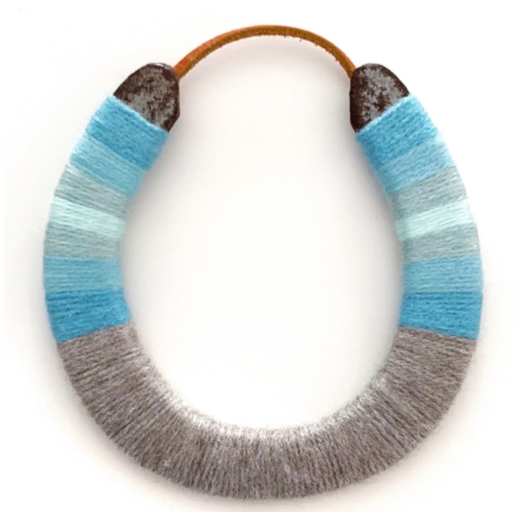 Multi Color Yarnbombed Horseshoes - Juno