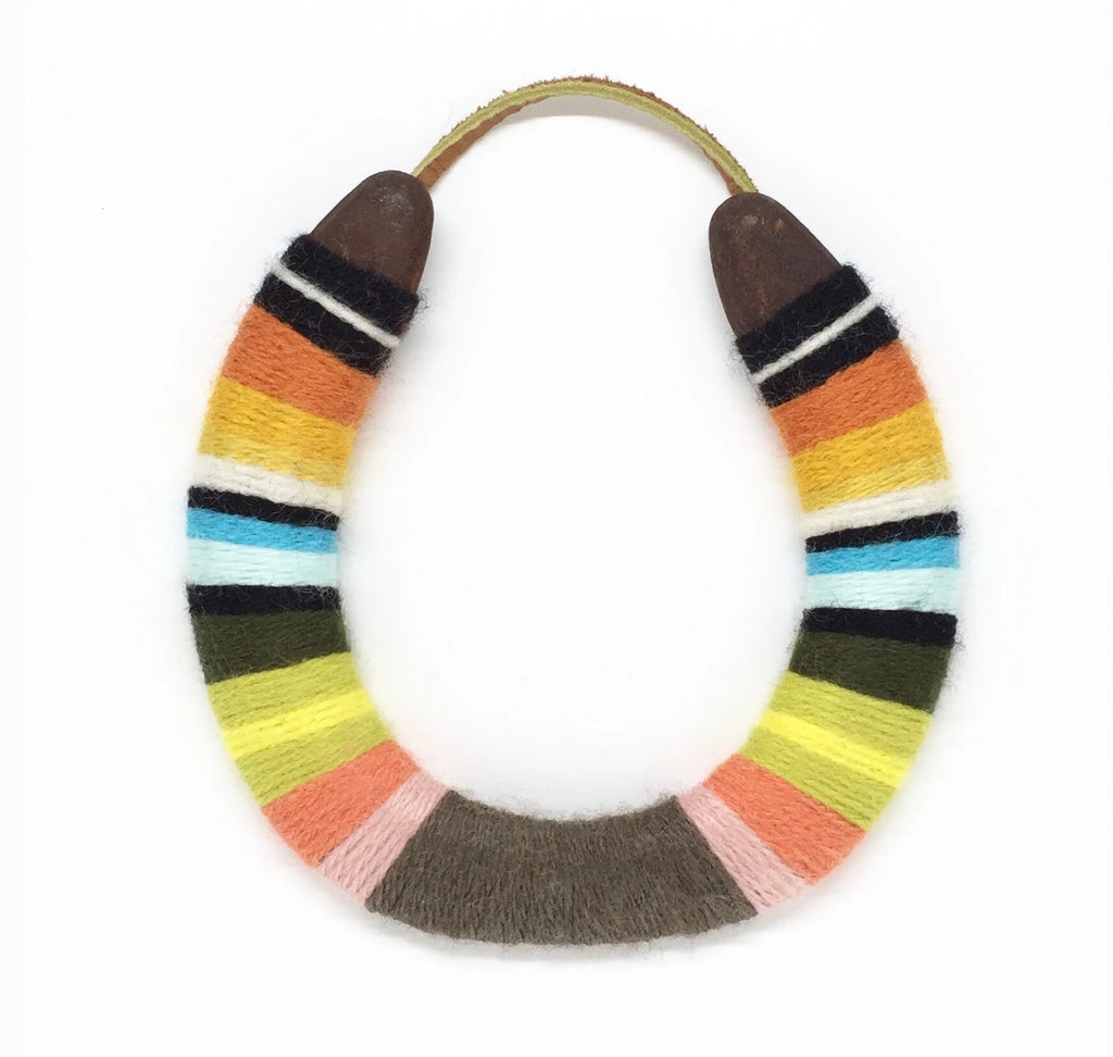 Multi Color Yarnbombed Horseshoes - Ojai