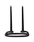 Duo Candlestick Holder, Black