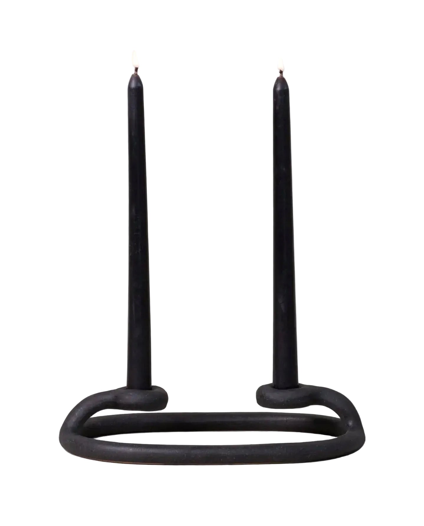 Duo Candlestick Holder, Black