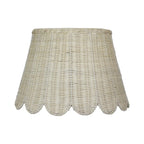 Rattan Scalloped Lamp Shade