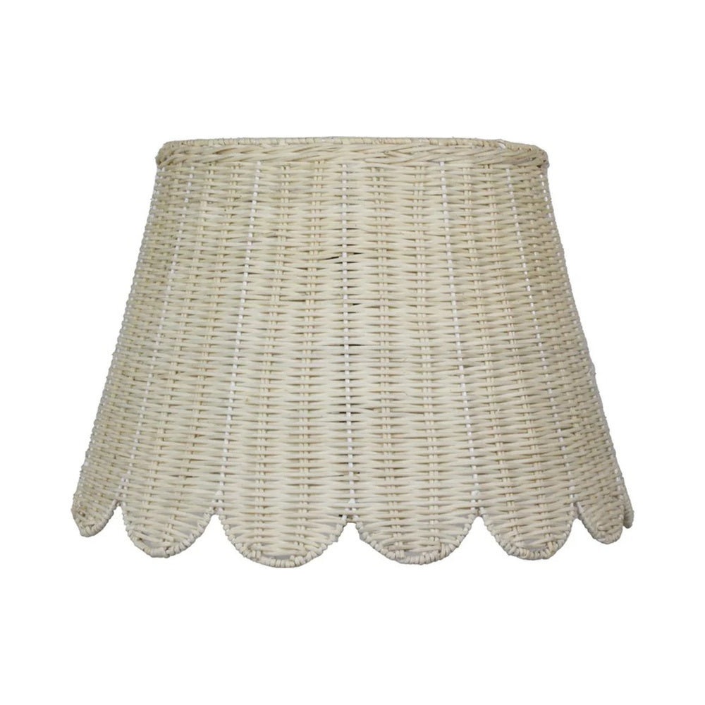Rattan Scalloped Lamp Shade