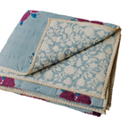 Sara Hand Block-Printed Reversible Quilt