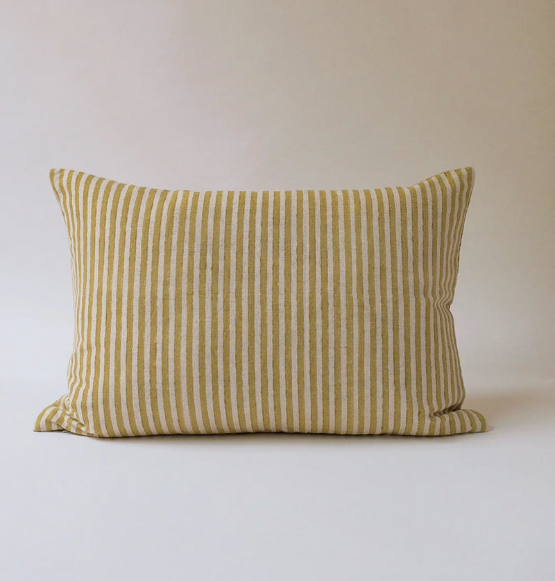 Sonal Hand Block-Printed Linen Pillow