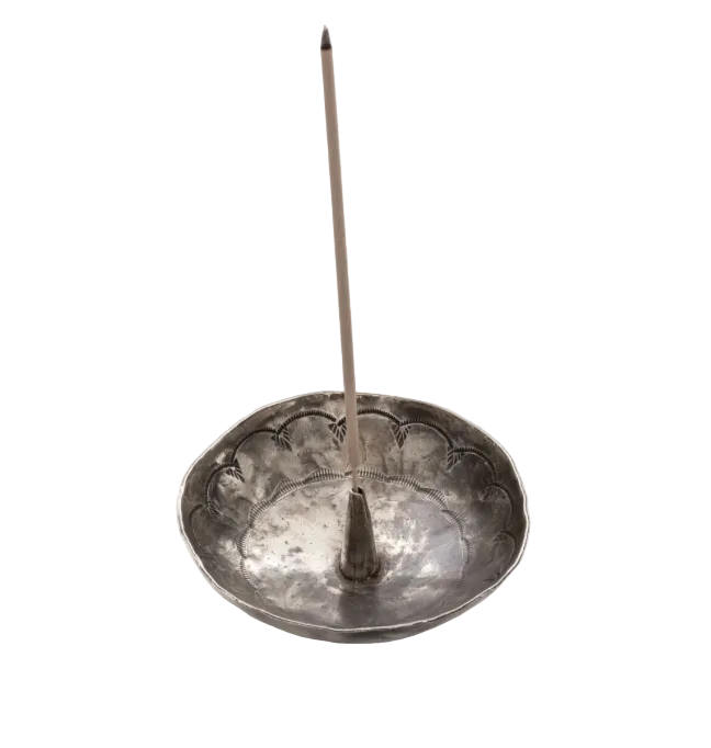 Stamped Round Incense Holder