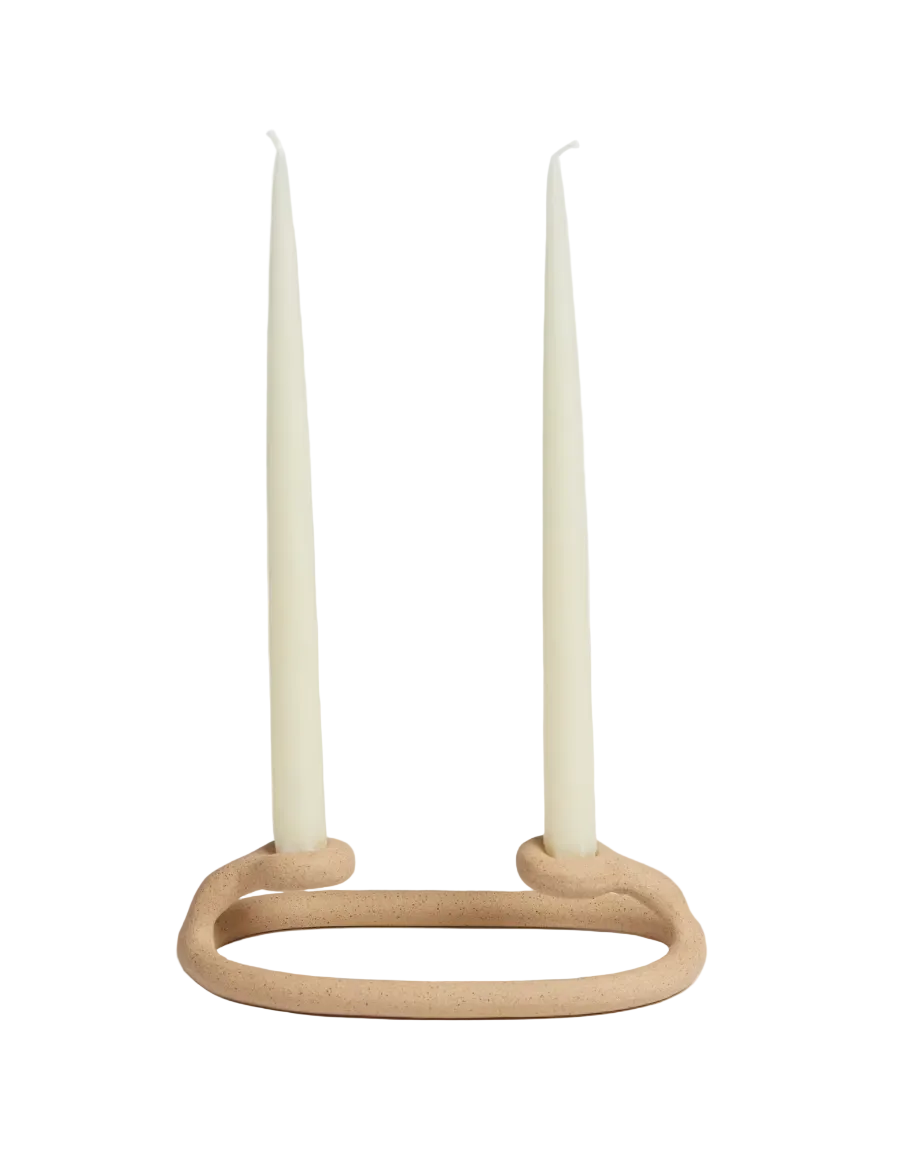 Duo Candlestick Holder, Natural