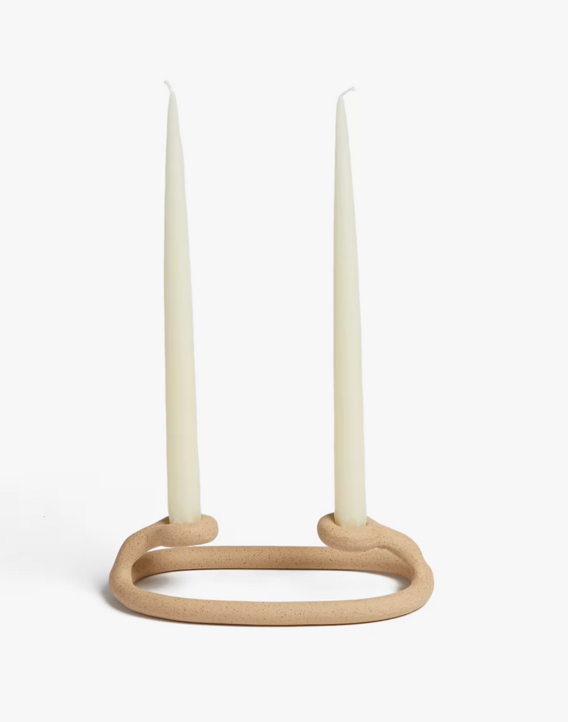 Duo Candlestick Holder, Natural