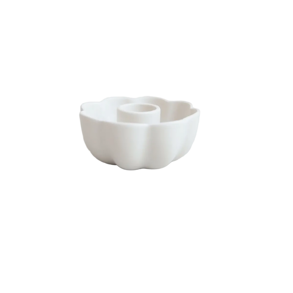 Ceramic Fleur Taper Holder