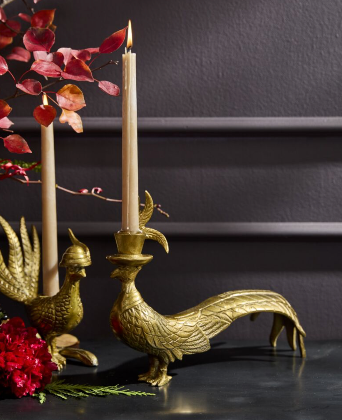 Pheasant Candlestick Holder Emerson