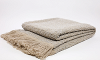 Bubley Throw, Natural & Grey