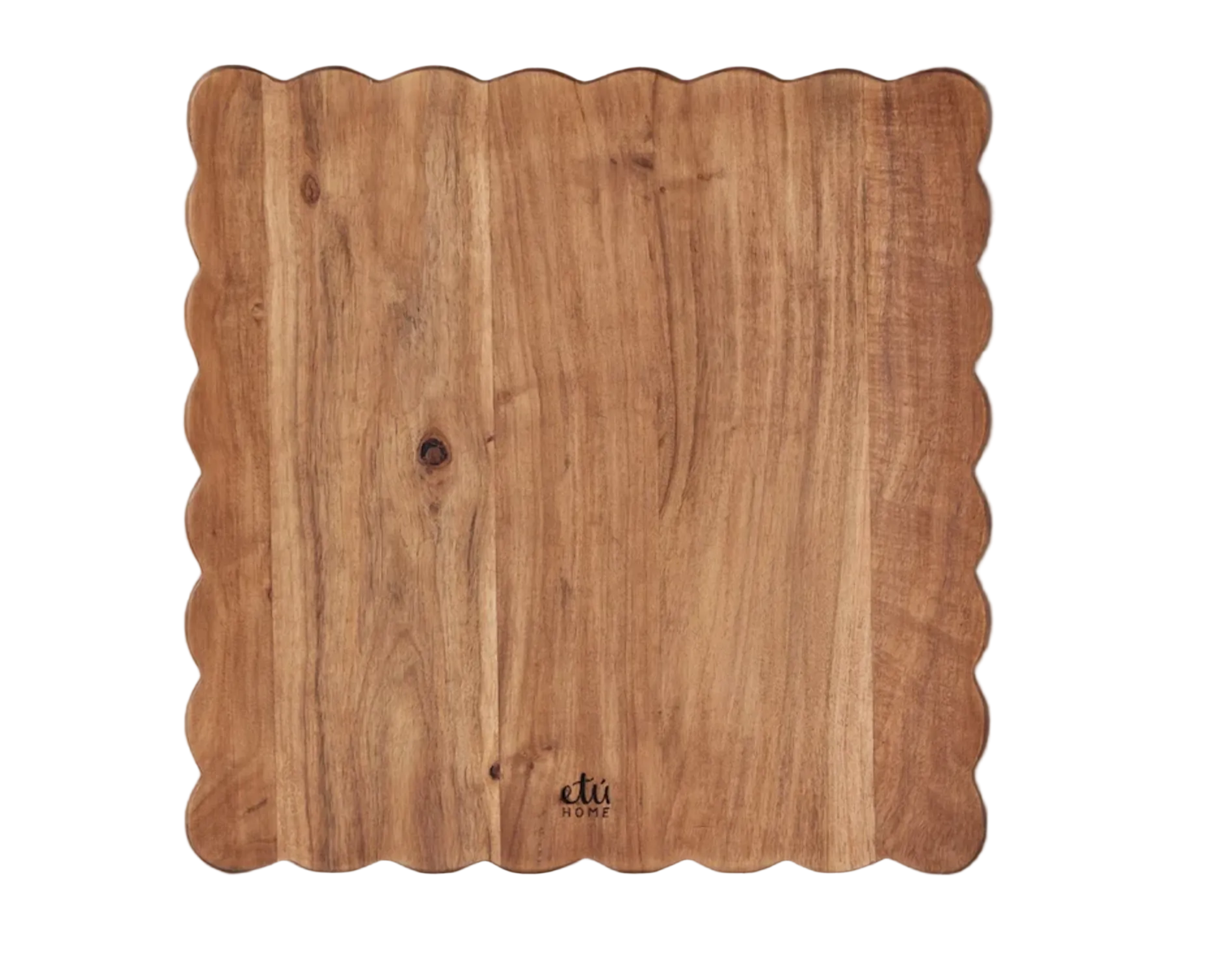 Square Scalloped Bread Board
