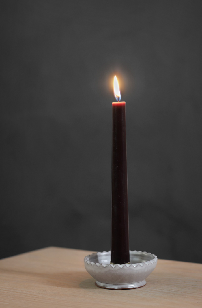 Chip Carved Candle Bowl