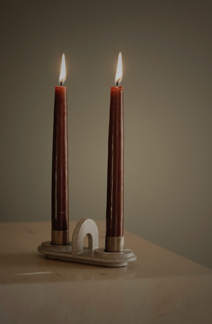 Moonrise Double Candlestick Holder