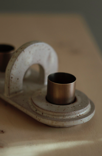 Moonrise Double Candlestick Holder