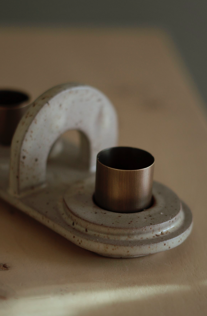 Moonrise Double Candlestick Holder