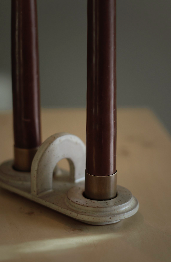 Moonrise Double Candlestick Holder