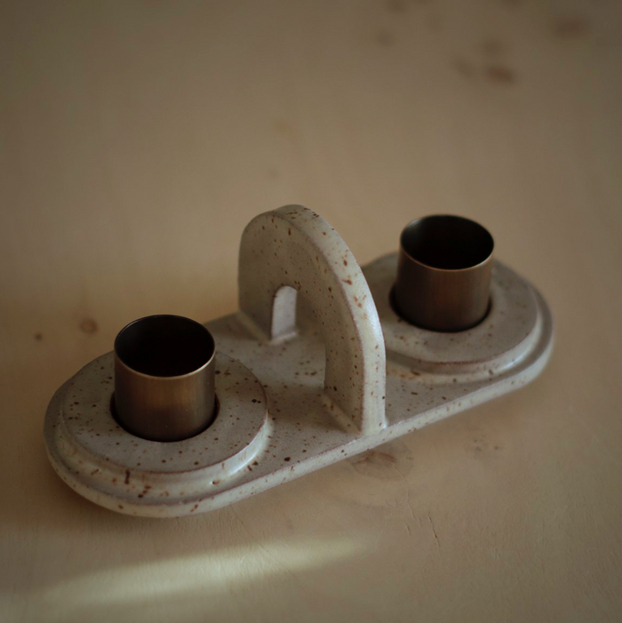 Moonrise Double Candlestick Holder