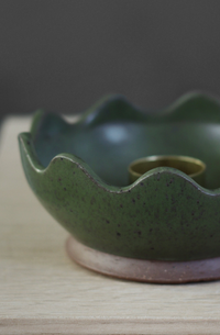 Scalloped Candle Bowl