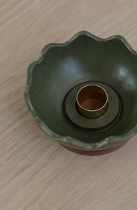 Scalloped Candle Bowl