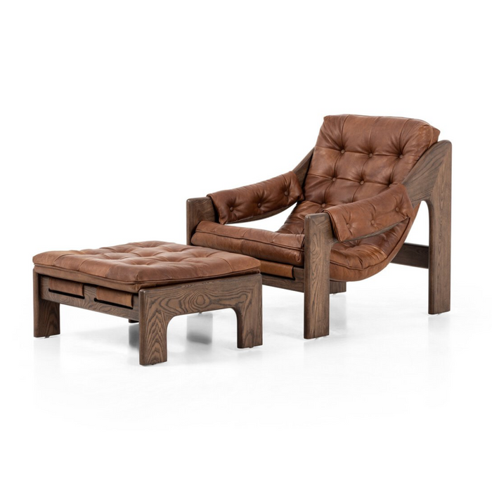 Halston Chair with Ottoman