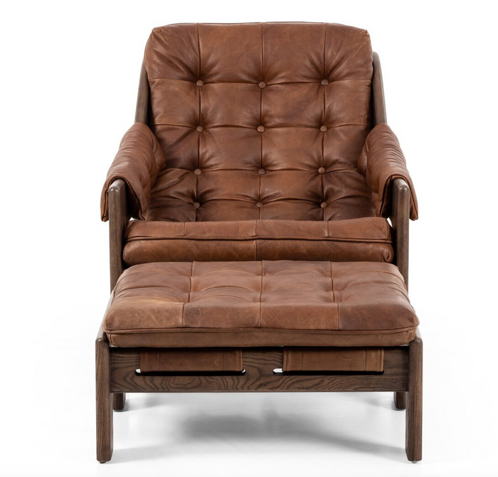 Halston Chair with Ottoman