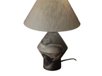 Tapered Smoke Ceramic Table Lamp