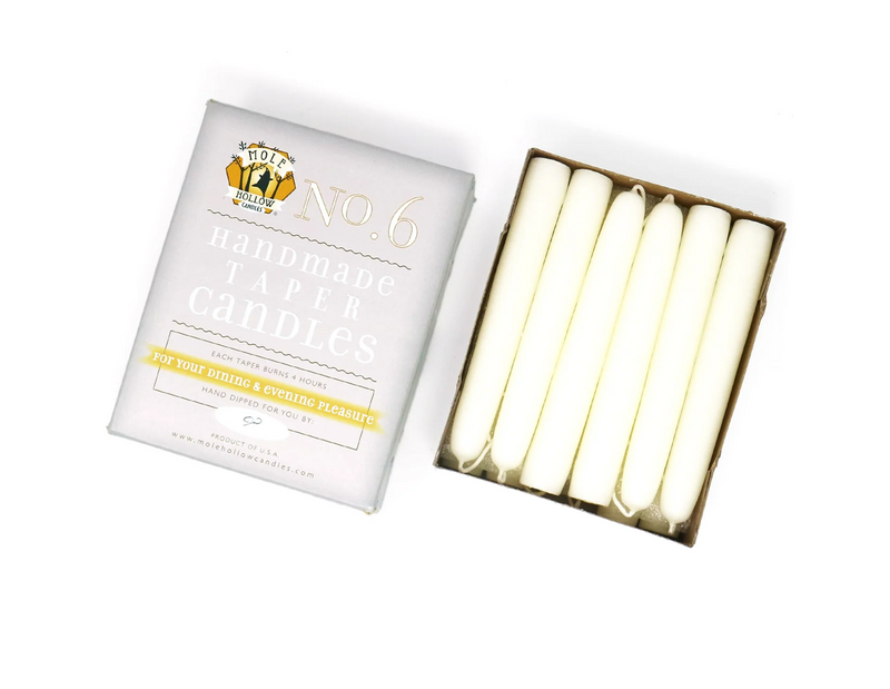 6" Hand Dipped Candles