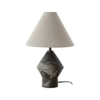 Tapered Smoke Ceramic Table Lamp