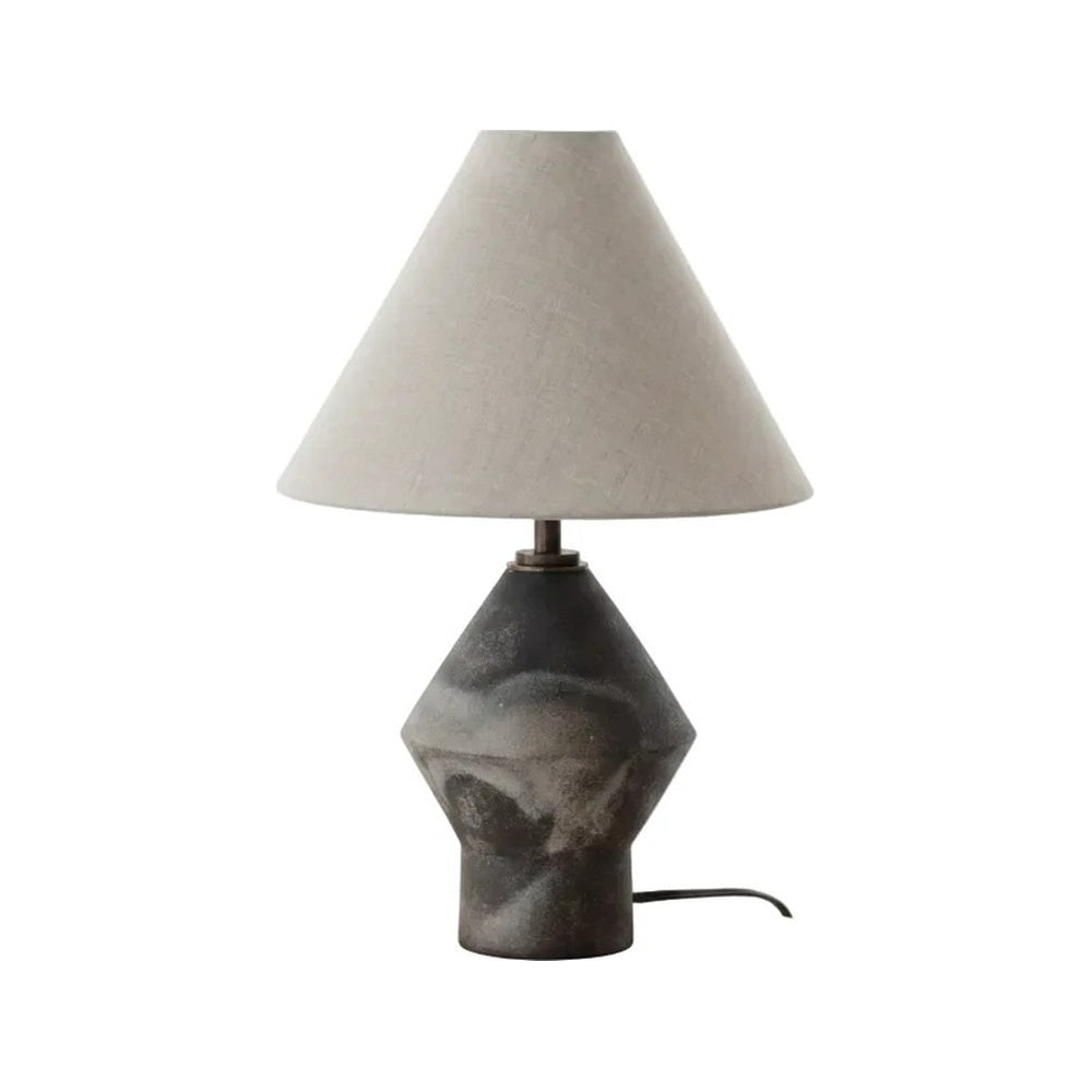 Tapered Smoke Ceramic Table Lamp