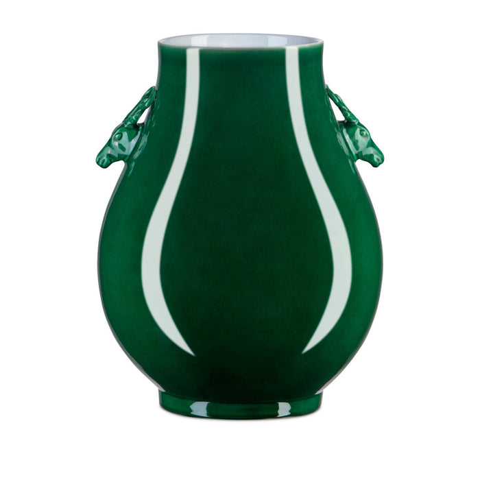 Imperial Green Deer Ears Vase