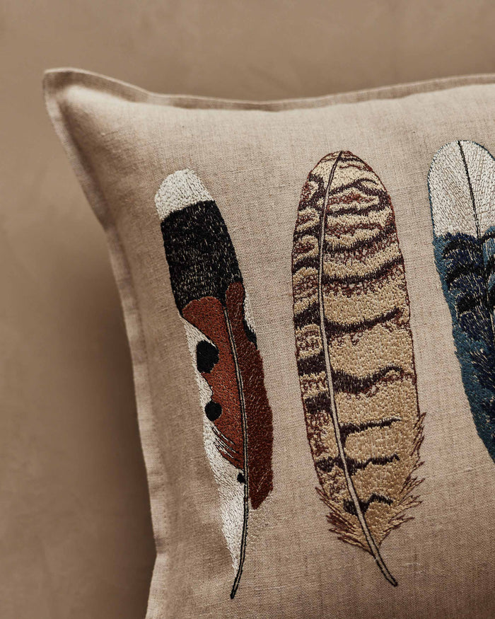 Medium Feathers Pillow: Cover with Insert