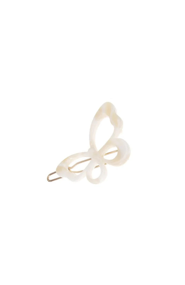 Cutout Butterfly Tige Boule Barrette