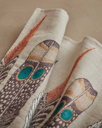 Feathers Table Runner: 91" × 18"