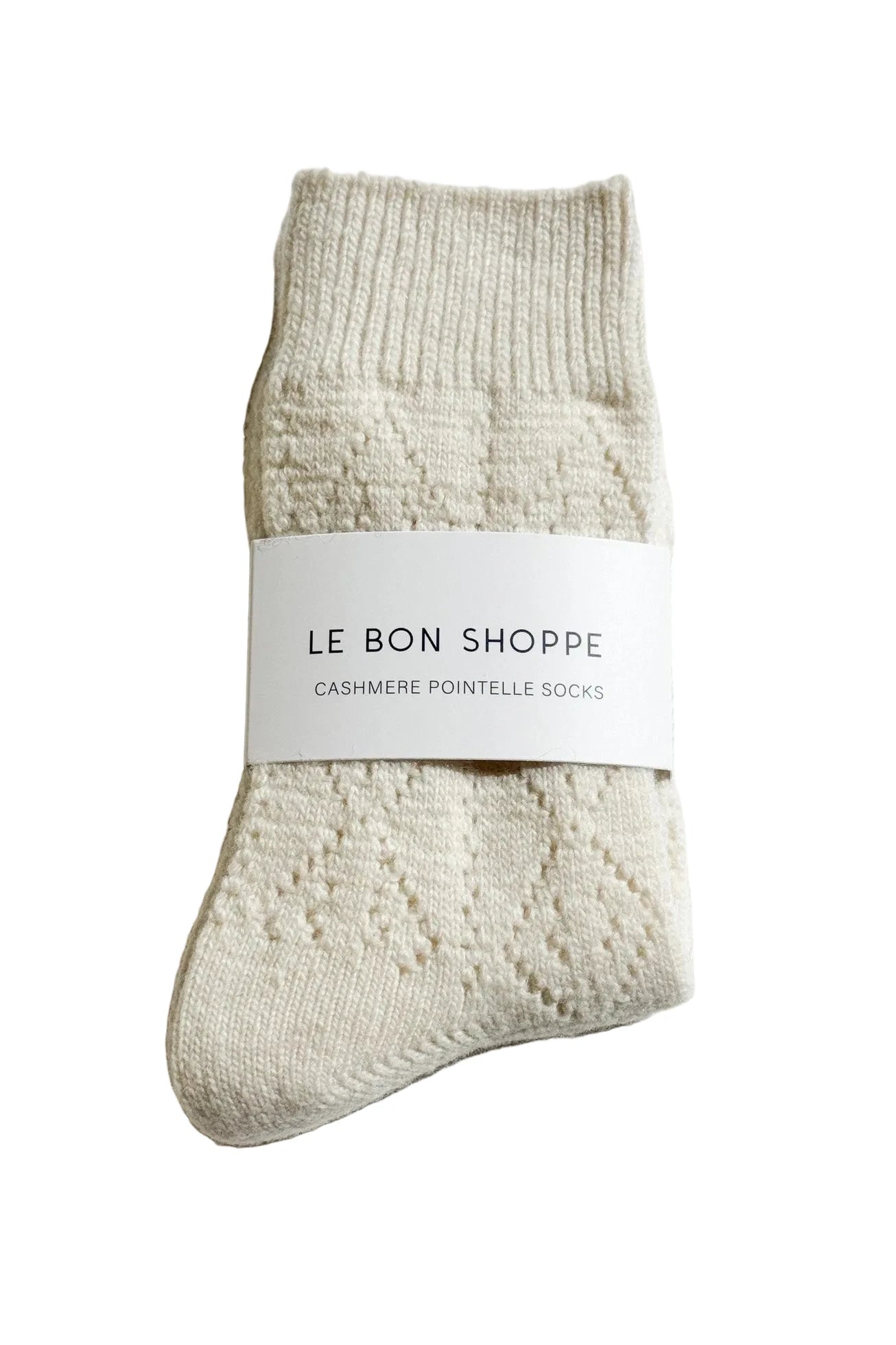 Le Bon Cashmere Pointelle Socks