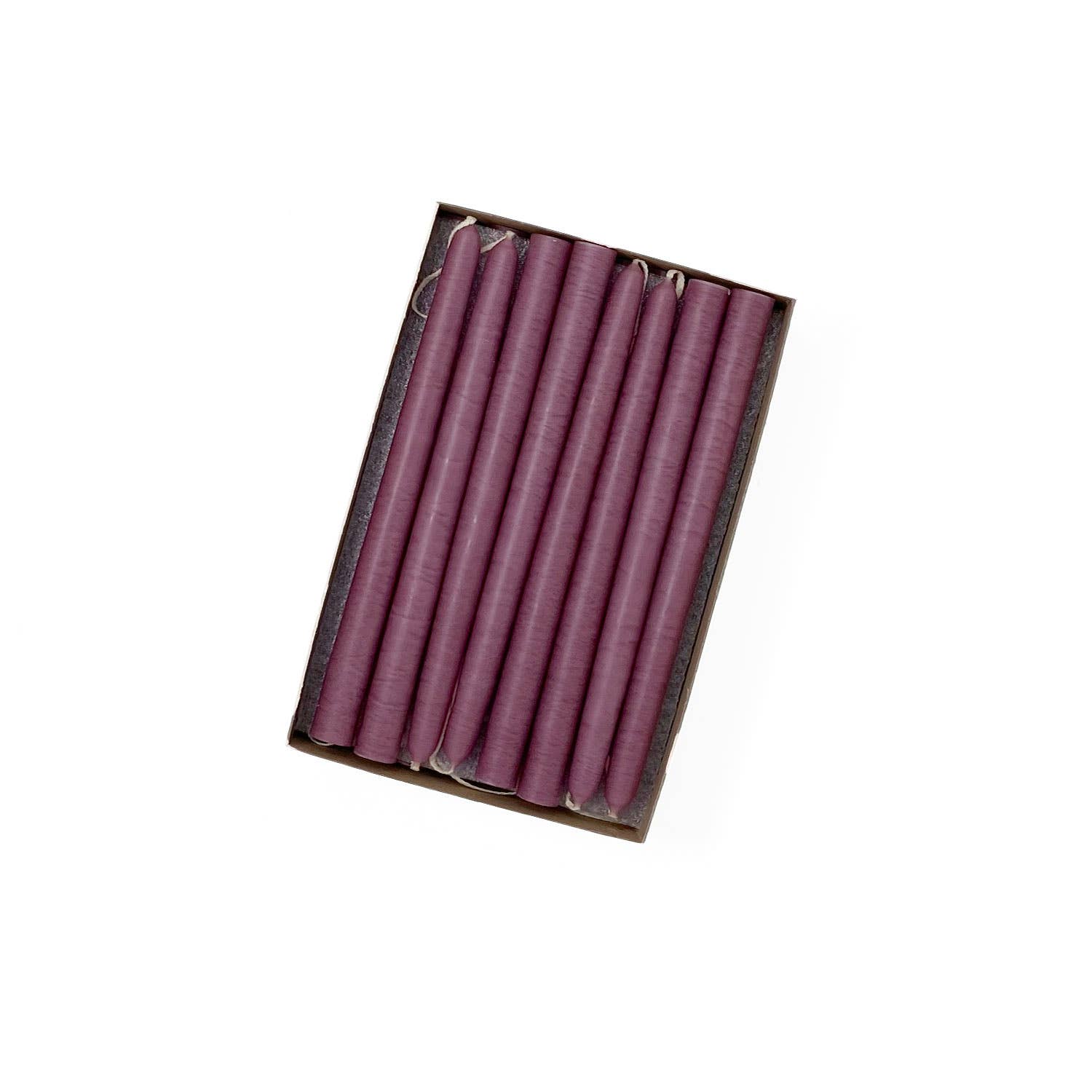 6" Unscented Hand Dipped Tiny Taper Candles - 39 Colors: Mauve