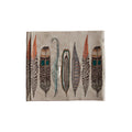 Feathers Table Runner: 91" × 18"